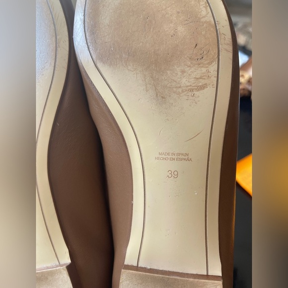 Massimo Dutti Pointed Toe Ballet Flats Loafers 39 US 8 - Picture 6 of 7